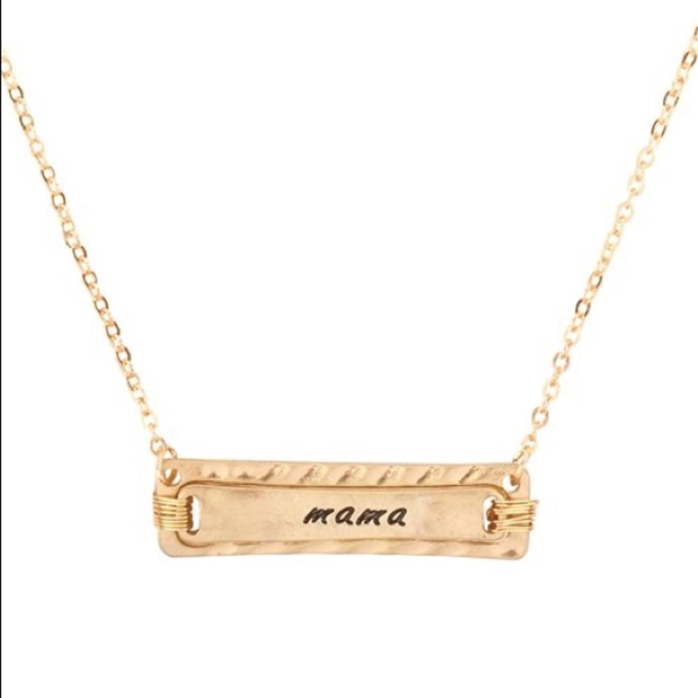 MAMA ENGRAVED NECKLACE - Picture 2 of 3